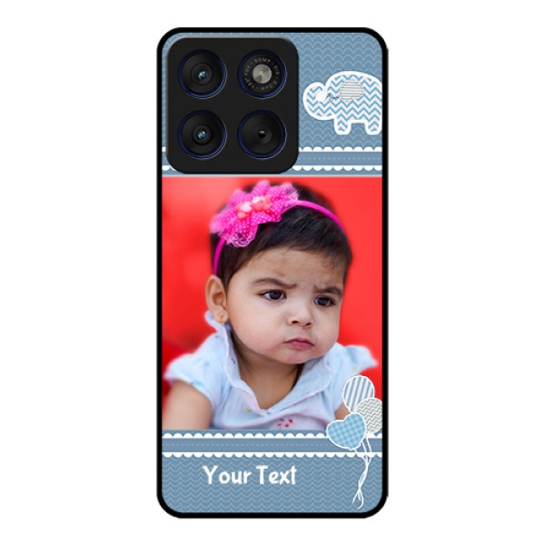 Motorola Edge 70 5G Custom Glass Phone Case - With Kids Pattern Design Motorola Edge 70 5G Custom Glass Phone Case - With Kids Pattern Design