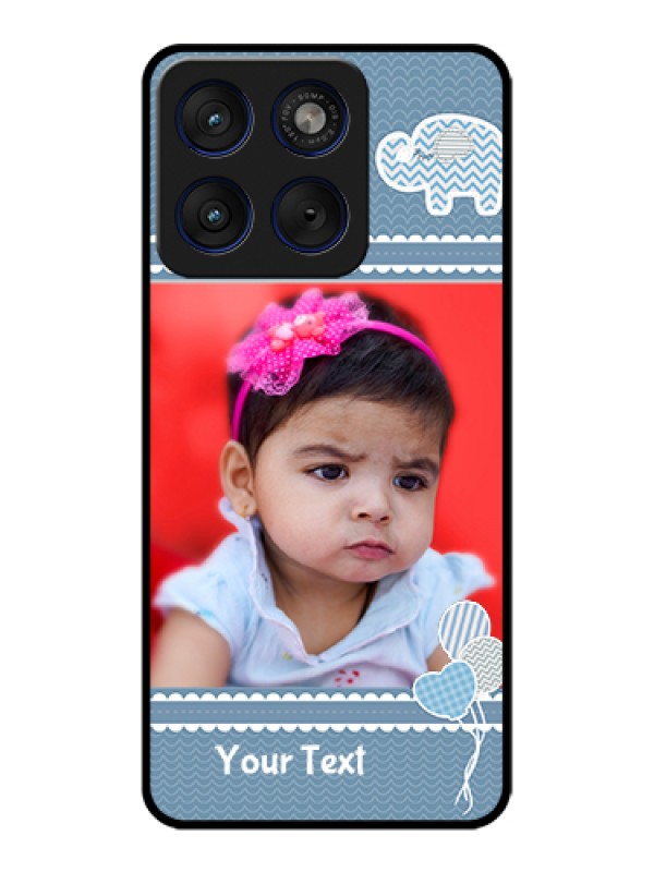 Custom Motorola Edge 70 5G Custom Glass Phone Case - With Kids Pattern Design