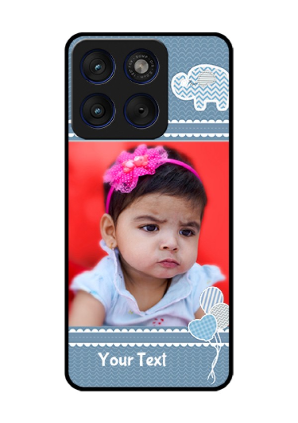 Motorola Edge 70 5G Custom Glass Phone Case - With Kids Pattern Design