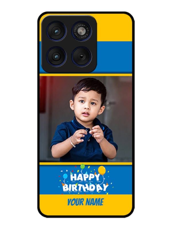 Custom Motorola Edge 70 5G Custom Glass Phone Case - Birthday Wishes Design