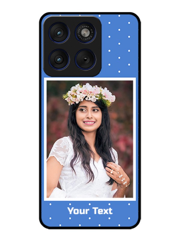 Custom Motorola Edge 70 5G Custom Glass Phone Case - Polka Dots Design