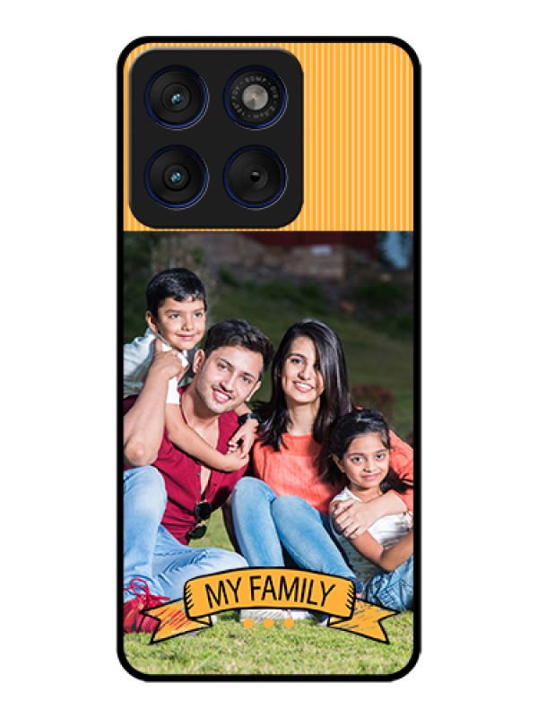 Custom Motorola Edge 70 5G Custom Glass Phone Case - My Family Design