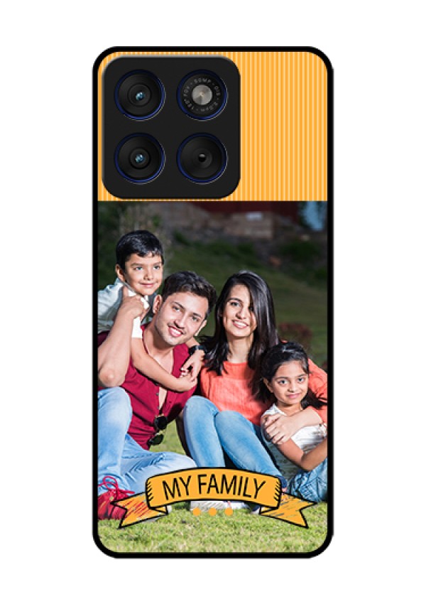 Motorola Edge 70 5G Custom Glass Phone Case - My Family Design