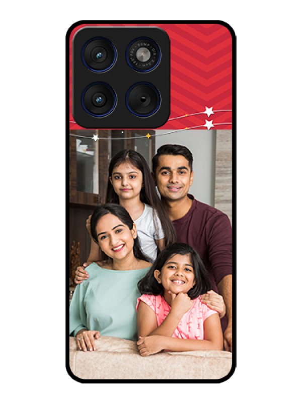 Custom Motorola Edge 70 5G Custom Glass Phone Case - Happy Family Design