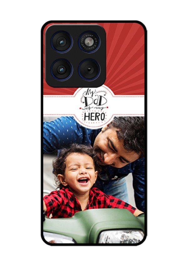 Motorola Edge 70 5G Custom Glass Phone Case - My Dad Hero Design