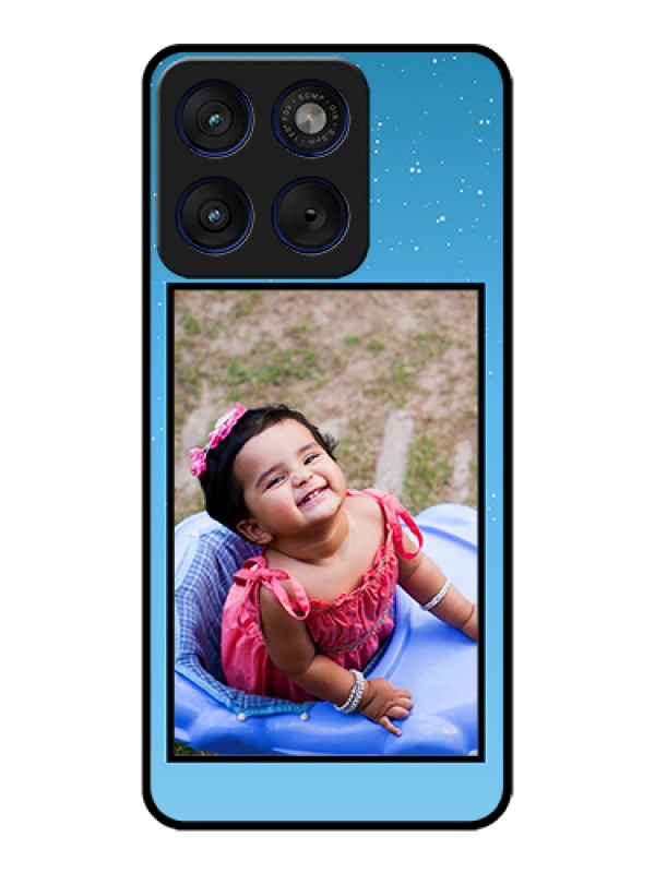 Custom Motorola Edge 70 5G Custom Glass Phone Case - Wave Pattern Colorful Design