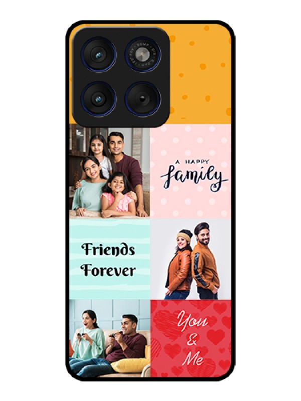 Custom Motorola Edge 70 5G Custom Glass Phone Case - Images With Quotes Design