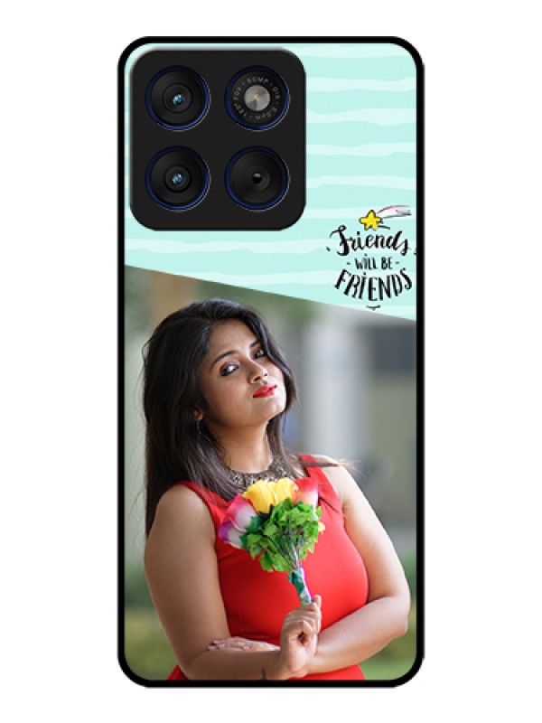 Custom Motorola Edge 70 5G Custom Glass Phone Case - Friends Picture Icon Design
