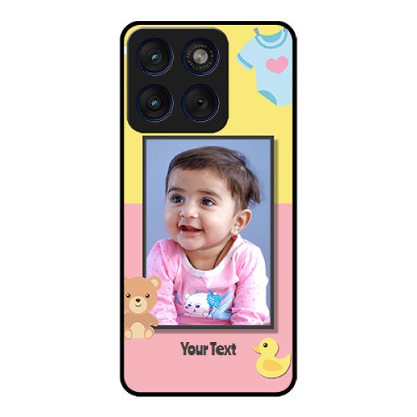 Motorola Edge 70 5G Custom Glass Phone Case - Kids 2 Color Design