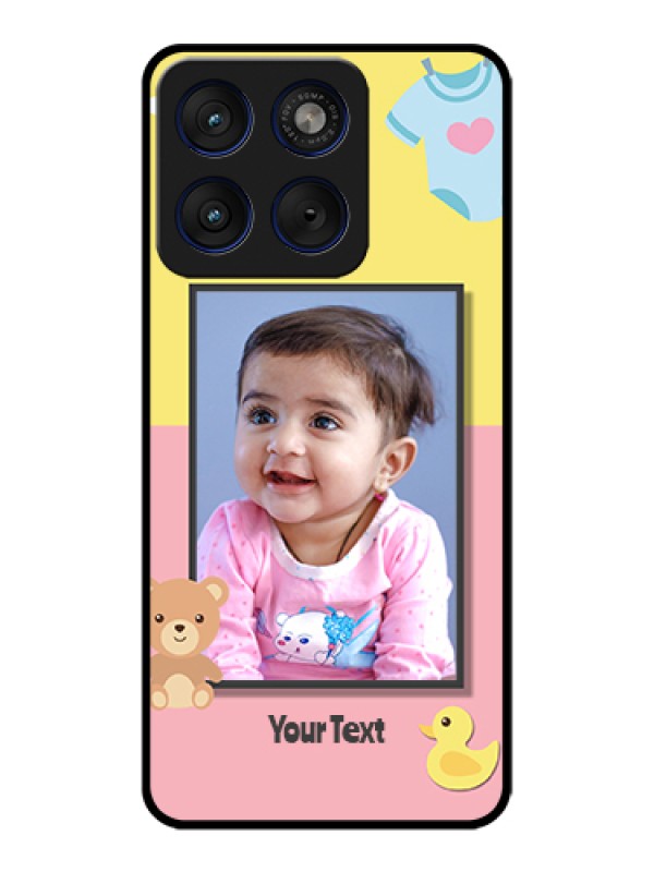Custom Motorola Edge 70 5G Custom Glass Phone Case - Kids 2 Color Design