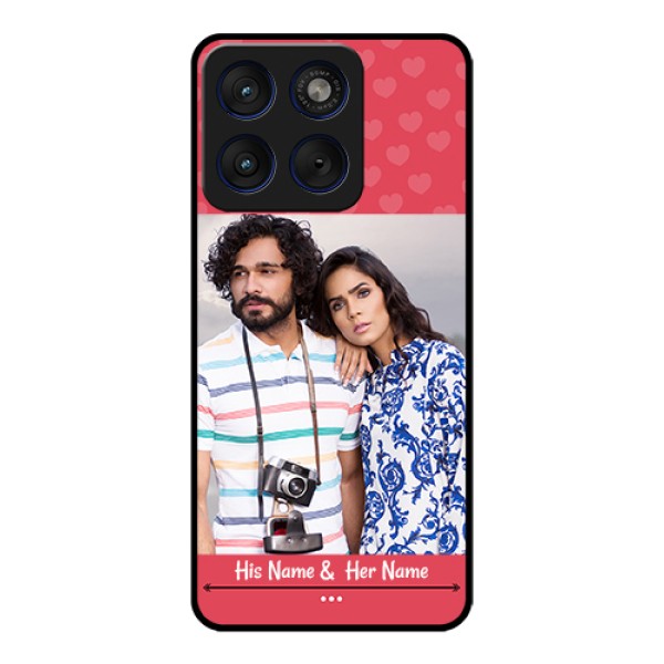 Motorola Edge 70 5G Custom Glass Phone Case - Simple Love Design