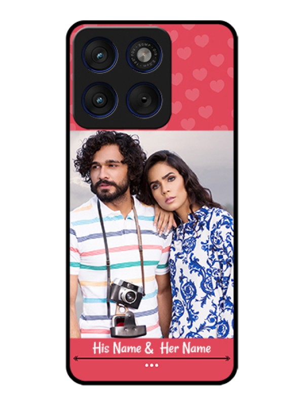 Custom Motorola Edge 70 5G Custom Glass Phone Case - Simple Love Design