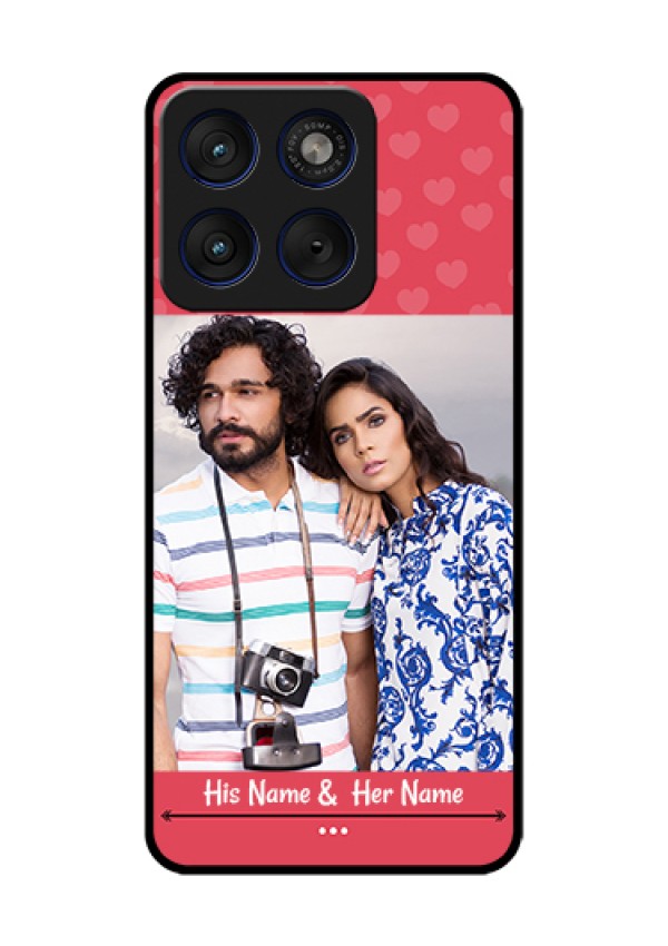 Motorola Edge 70 5G Custom Glass Phone Case - Simple Love Design