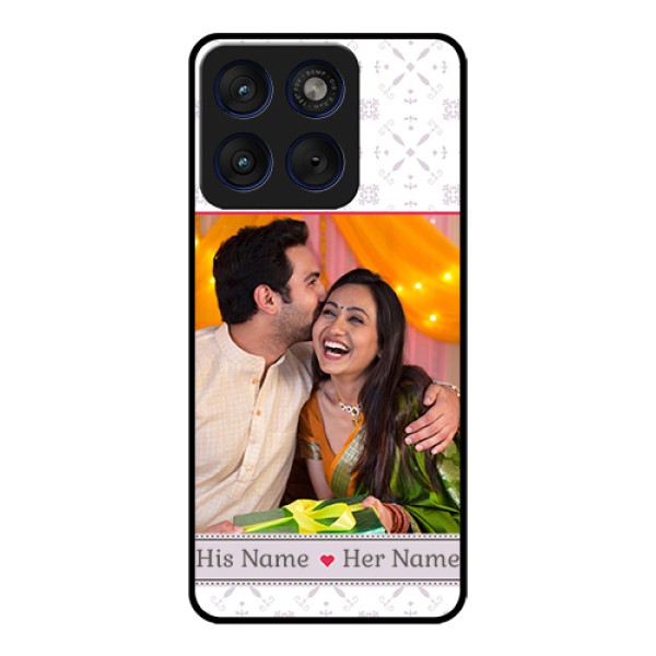 Motorola Edge 70 5G Custom Glass Phone Case - With Photo And Ethnic Design