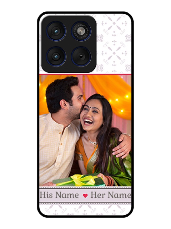 Custom Motorola Edge 70 5G Custom Glass Phone Case - With Photo And Ethnic Design