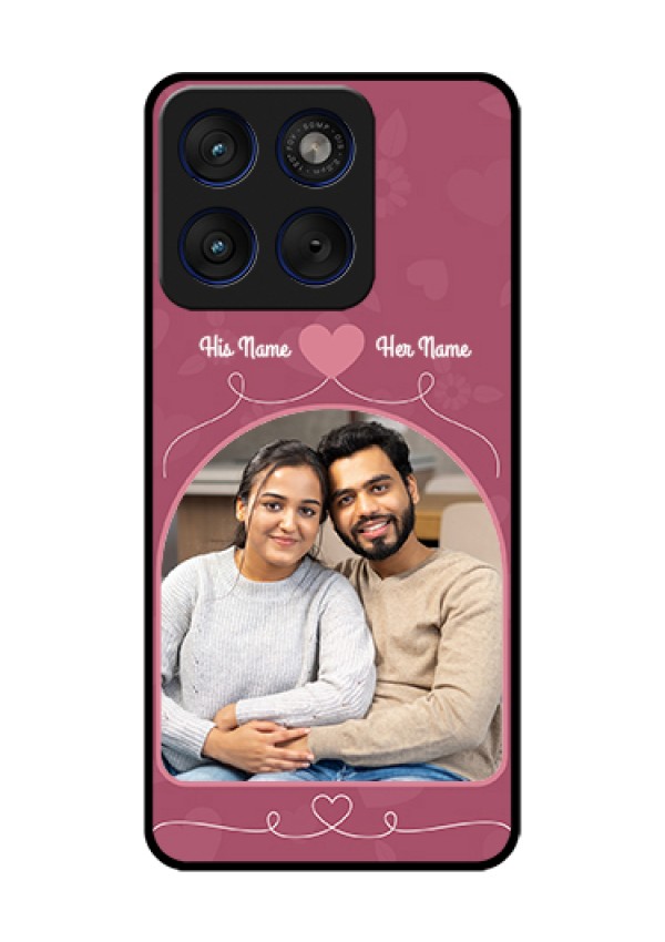 Motorola Edge 70 5G Custom Glass Phone Case - Love Floral Design