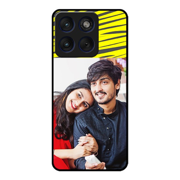 Motorola Edge 70 5G Custom Glass Phone Case - Yellow Abstract Design Motorola Edge 70 5G Custom Glass Phone Case - Yellow Abstract Design