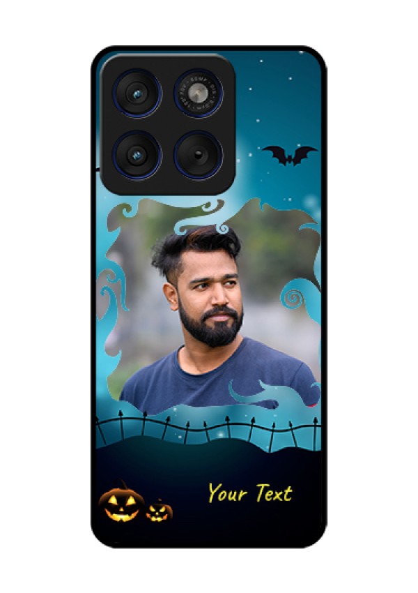 Motorola Edge 70 5G Custom Glass Phone Case - Halloween Frame Design