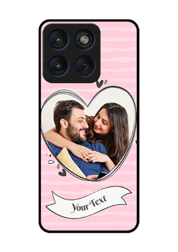 Motorola Edge 70 5G Custom Glass Phone Case - Vintage Heart Design