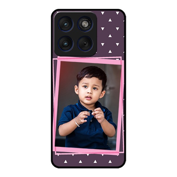 Motorola Edge 70 5G Custom Glass Phone Case - Triangle Pattern Dotted Design Motorola Edge 70 5G Custom Glass Phone Case - Triangle Pattern Dotted Design