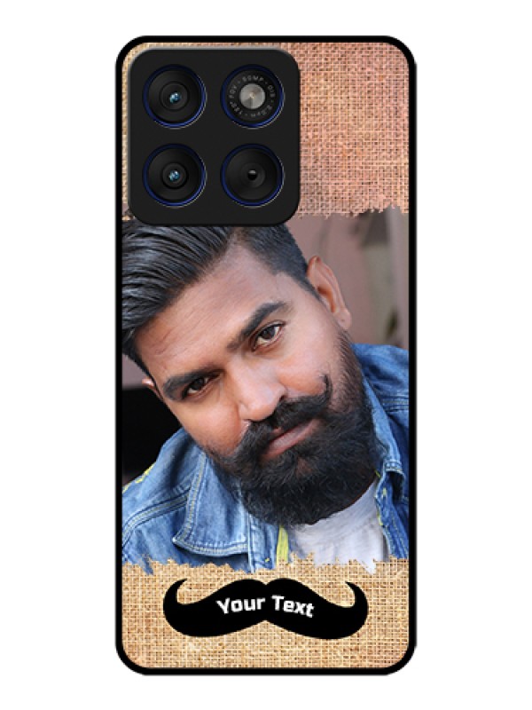Custom Motorola Edge 70 5G Custom Glass Phone Case - With Texture Design