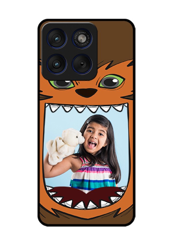 Motorola Edge 70 5G Custom Glass Phone Case - Owl Monster Back Case Design