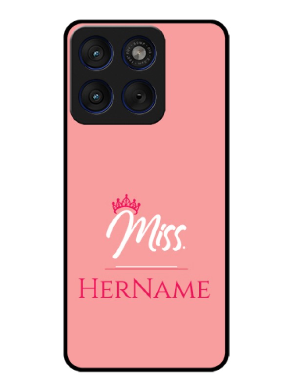 Custom Motorola Edge 70 5G Custom Glass Phone Case - Mrs With Name Design