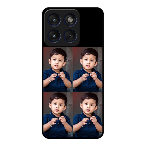 Motorola Edge 70 5G Custom Glass Phone Case - 4 Image Holder Design Motorola Edge 70 5G Custom Glass Phone Case - 4 Image Holder Design