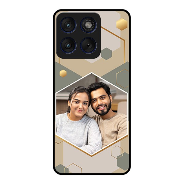 Motorola Edge 70 5G Custom Glass Phone Case - Stylish Hexagon Pattern Design Motorola Edge 70 5G Custom Glass Phone Case - Stylish Hexagon Pattern Design