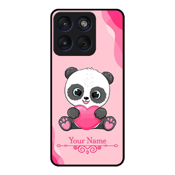 Motorola Edge 70 5G Custom Glass Phone Case - Cute Panda Design