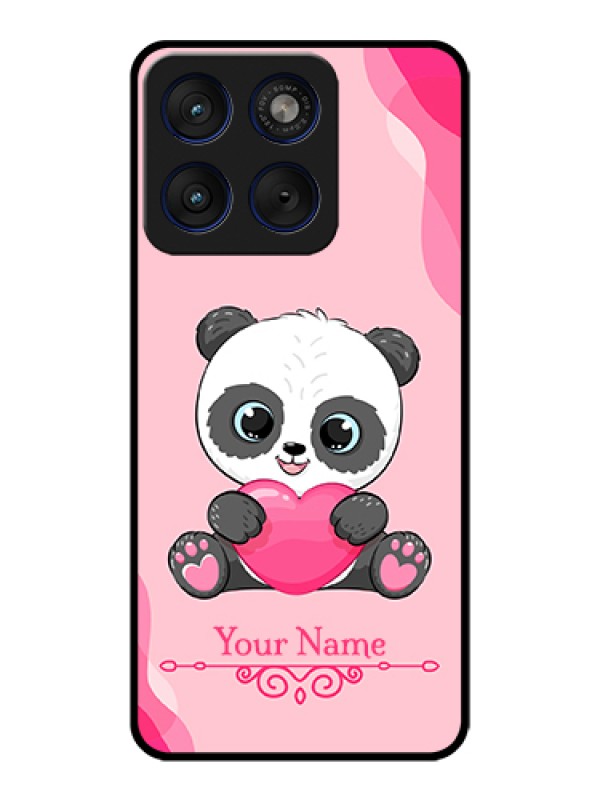 Custom Motorola Edge 70 5G Custom Glass Phone Case - Cute Panda Design