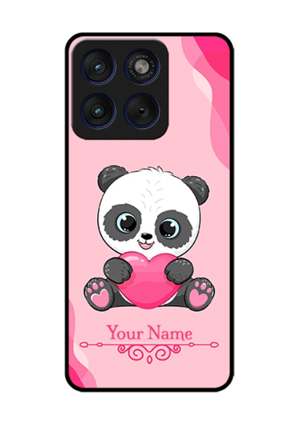 Motorola Edge 70 5G Custom Glass Phone Case - Cute Panda Design