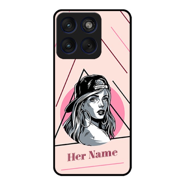 Motorola Edge 70 5G Custom Glass Phone Case - Rockstar Girl Design