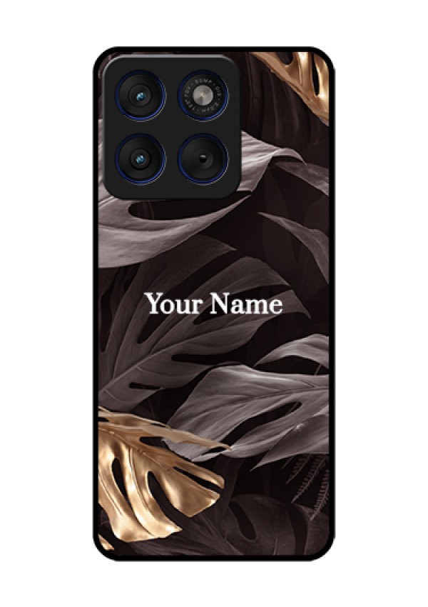 Motorola Edge 70 5G Custom Glass Phone Case - Wild Leaves Digital Paint Design