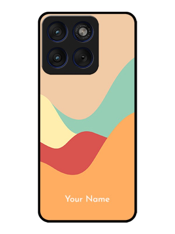 Custom Motorola Edge 70 5G Custom Glass Phone Case - Ocean Waves Multi - Colour Design