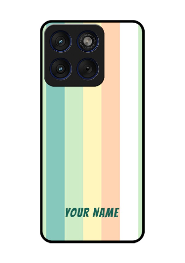 Motorola Edge 70 5G Custom Glass Phone Case - Multi - Colour Stripes Design