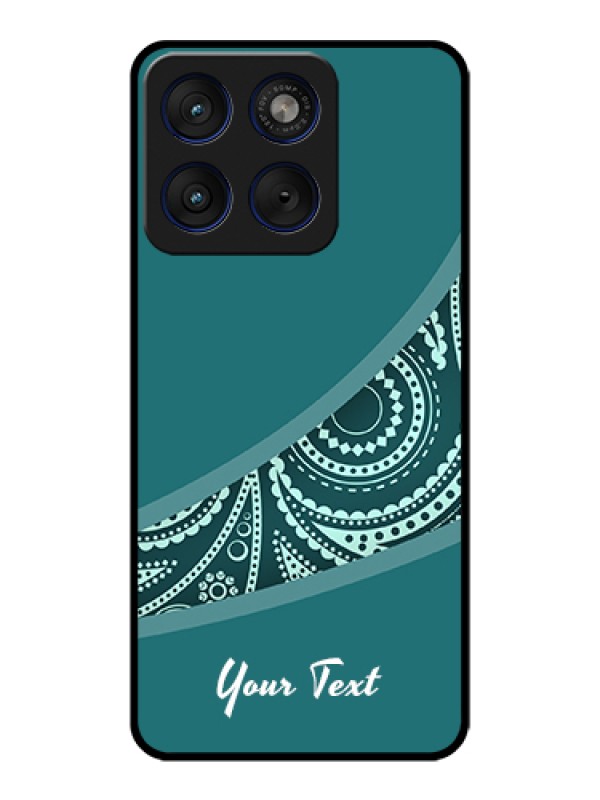 Custom Motorola Edge 70 5G Custom Glass Phone Case - Semi Visible Floral Design