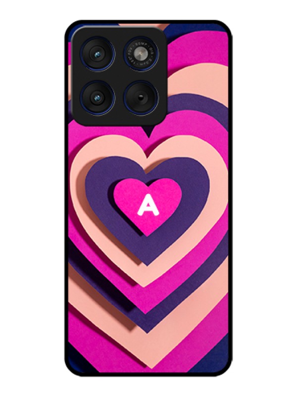 Custom Motorola Edge 70 5G Custom Glass Phone Case - Cute Heart Pattern Design