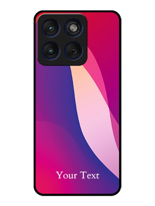Custom Motorola Edge 70 5G Custom Glass Phone Case - Digital Abstract Overlap Design