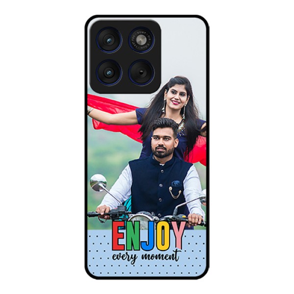 Motorola Edge 70 5G Custom Glass Phone Case - Enjoy Every Moment Design Motorola Edge 70 5G Custom Glass Phone Case - Enjoy Every Moment Design