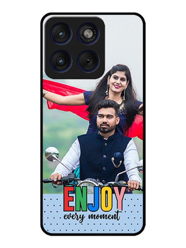 Custom Motorola Edge 70 5G Custom Glass Phone Case - Enjoy Every Moment Design
