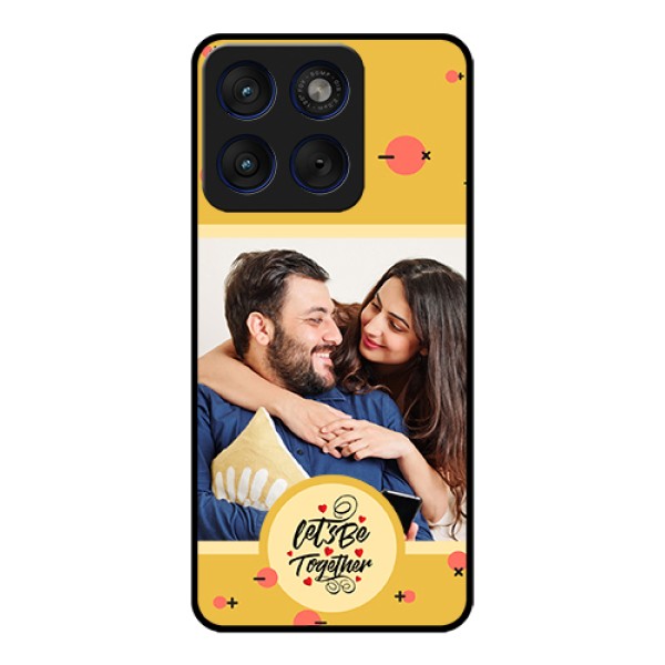Motorola Edge 70 5G Custom Glass Phone Case - Lets Be Together Design Motorola Edge 70 5G Custom Glass Phone Case - Lets Be Together Design