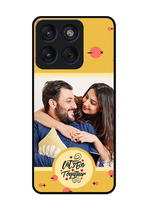 Motorola Edge 70 5G Custom Glass Phone Case - Lets Be Together Design