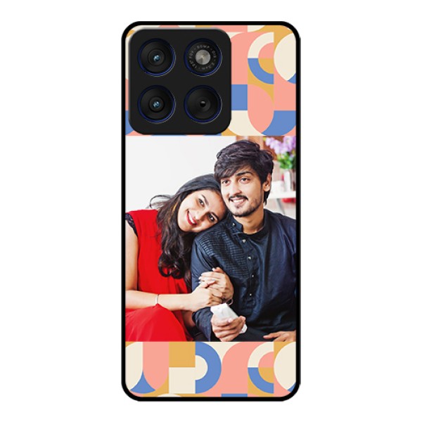 Motorola Edge 70 5G Custom Glass Phone Case - Semi - Circle Maze Pattern Design