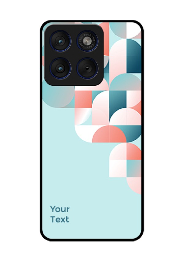 Motorola Edge 70 5G Custom Glass Phone Case - Stylish Semi - Circle Pattern Design