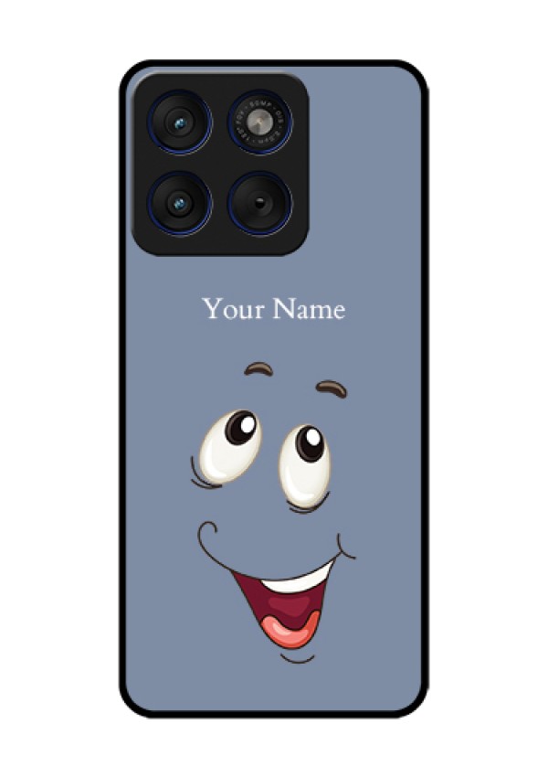 Motorola Edge 70 5G Custom Glass Phone Case - Laughing Cartoon Face Design