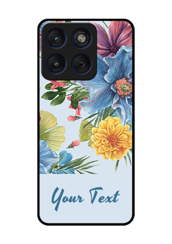 Motorola Edge 70 5G Custom Glass Phone Case - Stunning Watercolored Flowers Painting Design