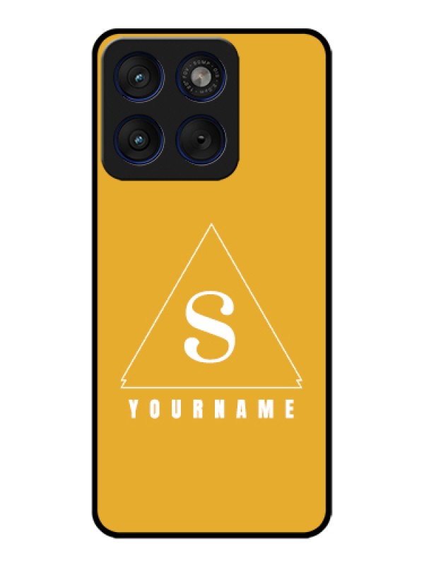 Custom Motorola Edge 70 5G Custom Glass Phone Case - Simple Triangle Design