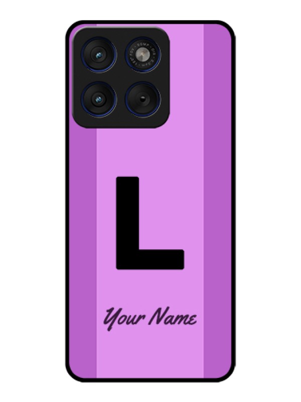 Custom Motorola Edge 70 5G Custom Glass Phone Case - Tricolor Custom Text Design