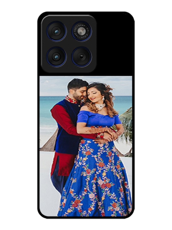 Custom Motorola Edge 70 5G Custom Glass Phone Case - Upload Full Picture With Custom Color Design